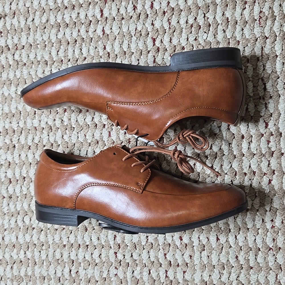 George Memory Foam Tommy Dress Oxford Size 10 Brown Shoes - Picture 3 of 3